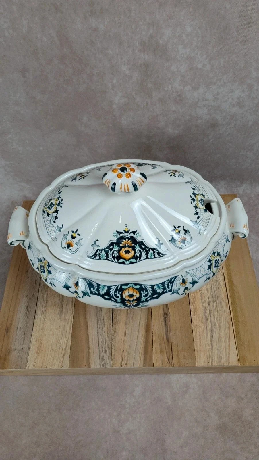 Grande soupière vintage Longchamp – photo 2